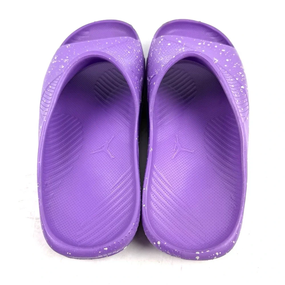 Jordan Nike‎ Post Slides Womens 8 Purple Foam Sandal Slip On Shoes Beach Travel